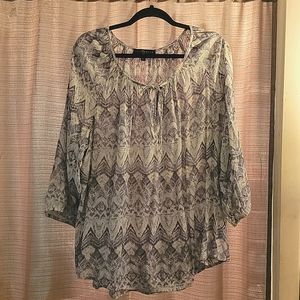 Fred David Peasant Blouse Sz 2X